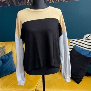 Color Block Snuggly Sweater